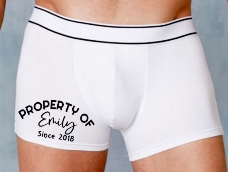 Personalized Property Of Men's Boxer Briefs