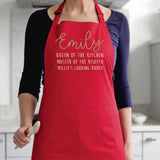 'QUEEN OF THE KITCHEN' PERSONALISED APRON
