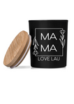 'MAMA' PERSONALISED SCENTED GLASS & BAMBOO CANDLE