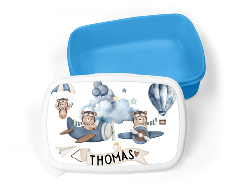 'IT'S PLANE TO SEE YOU'RE THE CUTEST' PERSONALISED SNACK BOX