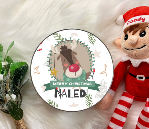 'RUDOLPH' PERSONALISED TREAT TIN