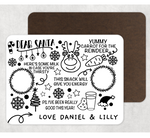 'DEAR SANTA' PERSONALISED CHRISTMAS EVE SNACK BOARD