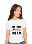 'IT'S ALL ABOUT THE XOXO' KIDS VALENTINES DAY T-SHIRTS
