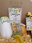 'YOU ARE THE ZEST' PERSONALISED CHAMPERS 6 OZ TUMBLER