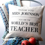 BEST TEACHER PERSONALISED CUSHIONS