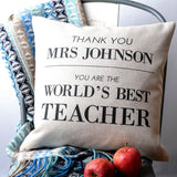BEST TEACHER PERSONALISED CUSHIONS