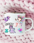 KIDS 'ROYAL PRINCESS' PERSONALISED ENAMEL CUP